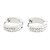 preiswerte Ohrringe-Damen Synthetischer Diamant Kreolen Huggie Ohrringe damas Grundlegend Elegant Geburtssteine Brautkleidung Edelstahl Ohrringe Schmuck Silber Für Hochzeit Party Alltag