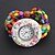 baratos Relógios de Pulseira-Madeira analógico relógio pulseira de quartzo das mulheres (Multi-Colorido)