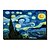 Недорогие Печать на холсте-Звездная ночь c1889 Винсента Ван Гога Известные натянутым холстом для печати