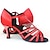 olcso Latin cipők-Női Latin cipők Magassarkúk Csat Piros / Salsa cipők