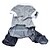 preiswerte Hundekleidung-Hund Overall Herz Britisch Jeans Modisch Winter Hundekleidung Grau Kostüm Baumwolle XS S M L XL
