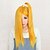billige Halloween Wigs-Cosplay Parykker Naruto Deidara Gul Anime Cosplay-parykker 20 tommers Varmeresistent Fiber Dame Halloween-parykker