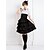 billige Etniske og kulturelle kostumer-Classic Lolita Lolita Kjoler Skjørter Dame Bomuld Japansk Cosplay Kostumer Ensfarvet Medium Længde