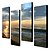 cheap Landscape Paintings-Hand-Painted Landscape Four Panels Canvas Oil Painting For Home Decoration