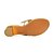billige Sandaler til kvinner-Sko - Lær - Tykk hæl - Sandal - Sandaler / høye hæler - Formell - Svart / Gull