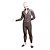 halpa Zentai-asut-Musta Striped Business Suit Lycra Full Body Suit
