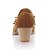 cheap Women&#039;s Heels-Suede Chunky Heel Round Toe With Tassel Party / Evening Shoes (More Colors)