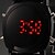 levne Sportovní hodinky-Pánské Náramkové hodinky Digitální LED Kalendář Silikon Kapela Černá