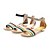 abordables Sandalias de mujer-Cuero sandalias de tacón bajo con los zapatos del partido / la igualación del Joint Split (más colores)