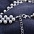 economico Collane-Moda intrecciato collana di perle con della lega placcati argento Bubble