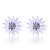 cheap Earrings-Women&#039;s Crystal Platinum Flower