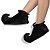 billige Halloweenutstyr-Burlesque Clown Circus Shoes Adults&#039; Men&#039;s Halloween Festival / Holiday Black Carnival Costumes Solid Colored