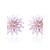 cheap Earrings-Women&#039;s Crystal Platinum Flower