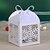 cheap Favor Holders-Cuboid Pearl Paper Favor Holder with Ribbons Favor Boxes - 12