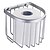 abordables Accessoires de Bain-Contemporain Espace Aluminium Panier toilettes Roll Holder