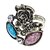 levne Fashion Ring-Květiny a diamantový prsten