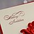 abordables Faire-parts mariage-Format Enveloppe &amp; Poche Invitations de mariage Cartes d&#039;invitation Style classique Style floral Papier durci 15*15cm