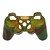 cheap PS3 Accessories-Protective Dual-Color Style Silicone Case for PS3 Controller (Army Green and Red)