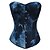 abordables Costumi storici e vintage-Women&#039;s Clip-On Gothic Lolita Lolita Dress Corset Blue Color Gradient Lolita Accessories