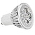 abordables Ampoules électriques-5pcs 4 W 400 lm GU10 Spot LED MR16 4 Perles LED LED Haute Puissance Blanc Chaud 85-265 V / 5 pièces
