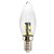 preiswerte Leuchtbirnen-1pc 1 W LED Kerzen-Glühbirnen 6000 lm E14 C35 7 LED-Perlen SMD 5050 Weihnachtshochzeitsdekoration Weiß 220-240 V / RoHs