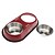 cheap Dog Bowls &amp; Feeders-Lovely Style Metal Food Bowl for Cats and Dogs