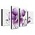 זול ציורי פרחים/צמחייה-שמן יד מצויר ציור פרחים מודרניים פרחוניים סט 4 עם מסגרת מתוחה 1307-fl0162