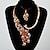 billige Smykkesett-Pretty Phoenix Shaped Alloy med Rhinestone Wedding Jewelry Set (Inkludert halskjede og øredobber)