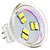 billige Elpærer-2W GU4(MR11) LED-spotlys MR11 6 SMD 5630 180 lm Naturlig hvid Vekselstrøm 12 V