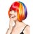 levne Syntetické paruky-capless bob style kvalitní syntetický přímo rainbow wigshairstyle