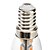 billige Lyspærer-1pc 1 W LED-lysestakepærer 50-80 lm E14 C35 7 LED perler SMD 5050 Jul Bryllup Dekorasjon Varm hvit 220-240 V / # / RoHs