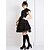 cheap Lolita Dresses-Gothic Lolita Dress Women&#039;s Girls&#039; Chiffon Japanese Cosplay Costumes Black Solid Colored Sleeveless Medium Length