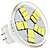 cheap Light Bulbs-1.5 W LED Spotlight 6000 lm GU4 MR11 15 LED Beads SMD 5630 Natural White 12 V