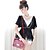 preiswerte Damen-Oberteile-rosa Puppe tiefem V-Ausschnitt Spitzenstickerei Mesh Spleißen Hauchhülse T-Shirt