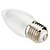 baratos Lâmpadas-3W E26/E27 Luzes de LED em Vela C35 16 SMD 5050 180 lm Branco Frio AC 220-240 V