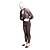 halpa Zentai-asut-Musta Striped Business Suit Lycra Full Body Suit