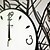 cheap Modern/Contemporary Wall Clocks-26&quot; Birds Iron Wall Clock