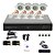 abordables Kits DVR-4 canales CCTV Sistema DVR (4 al aire libre cámara Warterproof, PTZ Control)