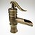 cheap Bathroom Sink Faucets-Antique Centerset Waterfall Ceramic Valve One Hole Single Handle One Hole Antique Brass, Bathroom Sink Faucet