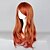 billige Halloween parykker-Cosplay Parykker Dame 26 inch Varmeresistent Fiber Orange Anime