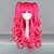 abordables Perruques de Lolita-Perruques de lolita Punk Rouge Lolita Perruque Lolita  26 pouce Perruques de Cosplay Couleur Pleine Perruque Perruques d&#039;Halloween