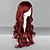 billiga Halloween Wigs-Cosplay-peruker Dam 28 tum Värmebeständigt Fiber Röd Animé / Gotisk Lolita