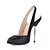 זול נעלי עקב לנשים-נעלי נשים - סנדלים - נצנצים - עקבים / רצועה אחורית - שחור - שמלה / משרד ועבודה - עקב סטילטו