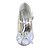 cheap Women&#039;s Heels-Women&#039;s Wedding Summer Rhinestone Bowknot Imitation Pearl Mary Jane Satin Stretch Satin Silver Ivory Champagne