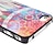 abordables Accesorios iPhone-Dibujo caja colorida del copo de nieve de color Negro Frame dura de la PC para el iPhone 4/4S