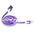Недорогие Кабели-USB мужчина к Micro USB Мужской плоский тип Фиолетовый (1M)