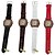 baratos Relógios-Das mulheres PU Quartz Movimento de vidro do retângulo Watch (mais cores)