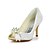 ieftine Pantofi de Mireasă-Pentru femei Primăvară / Vară Toc Stilat Nuntă Funde / Imitație de Perle Satin / Satin Elastic Alb / Negru / Cristal