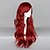 billiga Halloween Wigs-Cosplay-peruker Dam 26 tum Värmebeständigt Fiber Röd Animé / Gotisk Lolita
