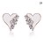 cheap Earrings-Women&#039;s Stud Earrings Love Heart Crystal Imitation Diamond Alloy Heart Jewelry Daily Costume Jewelry